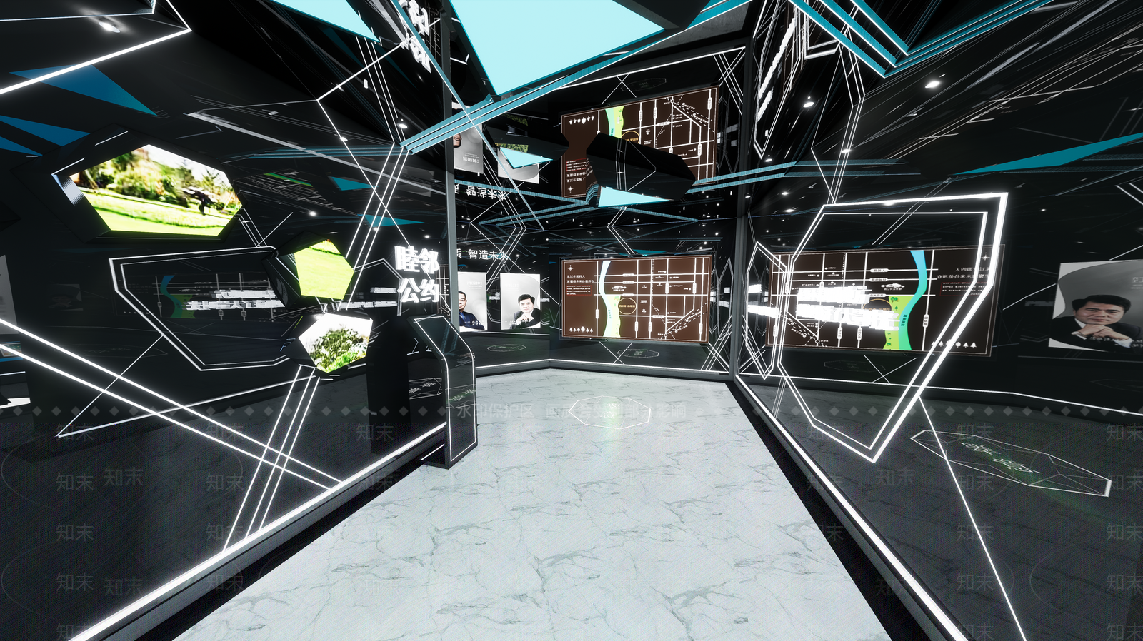 现代地产展厅SU模型下载【ID:288076961】