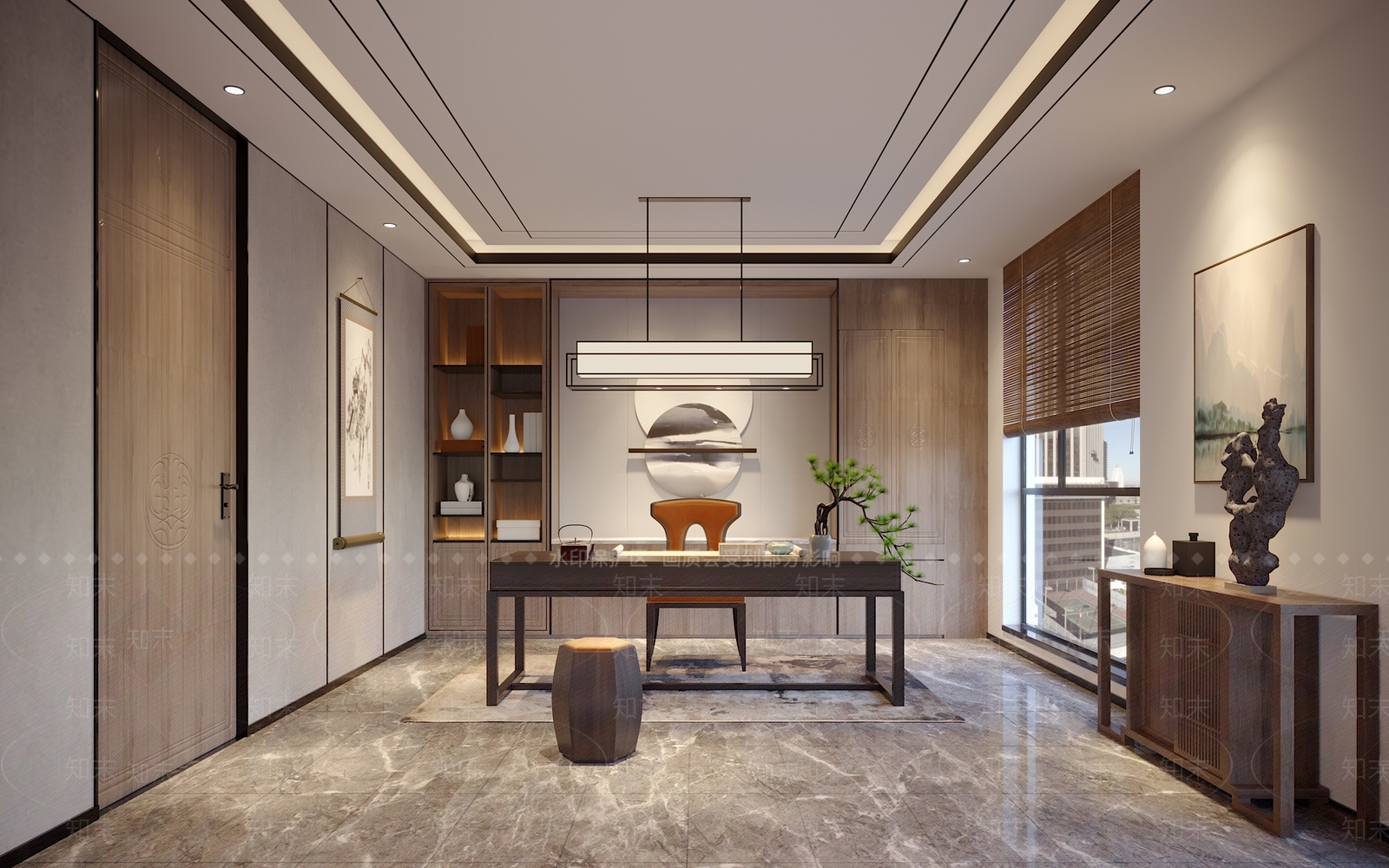新中式茶馆3D模型下载【ID:788094652】