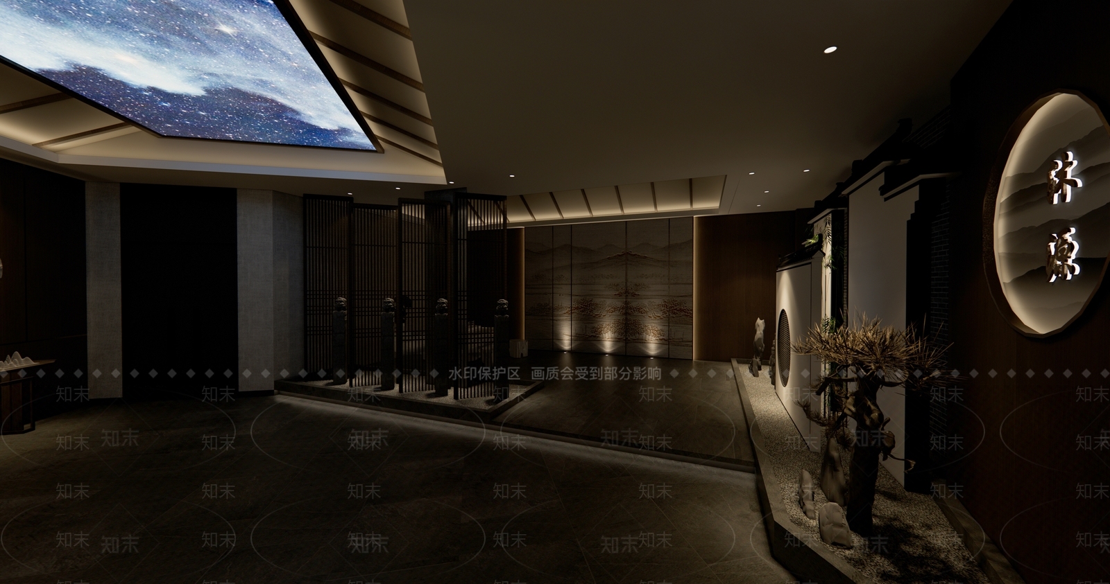 新中式SPA会所SU模型下载【ID:788091661】