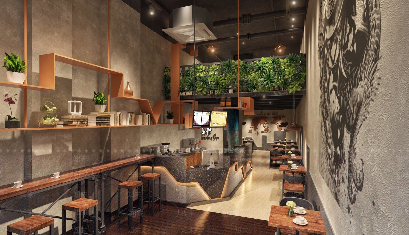 现代西餐厅3D模型下载【ID:288092652】