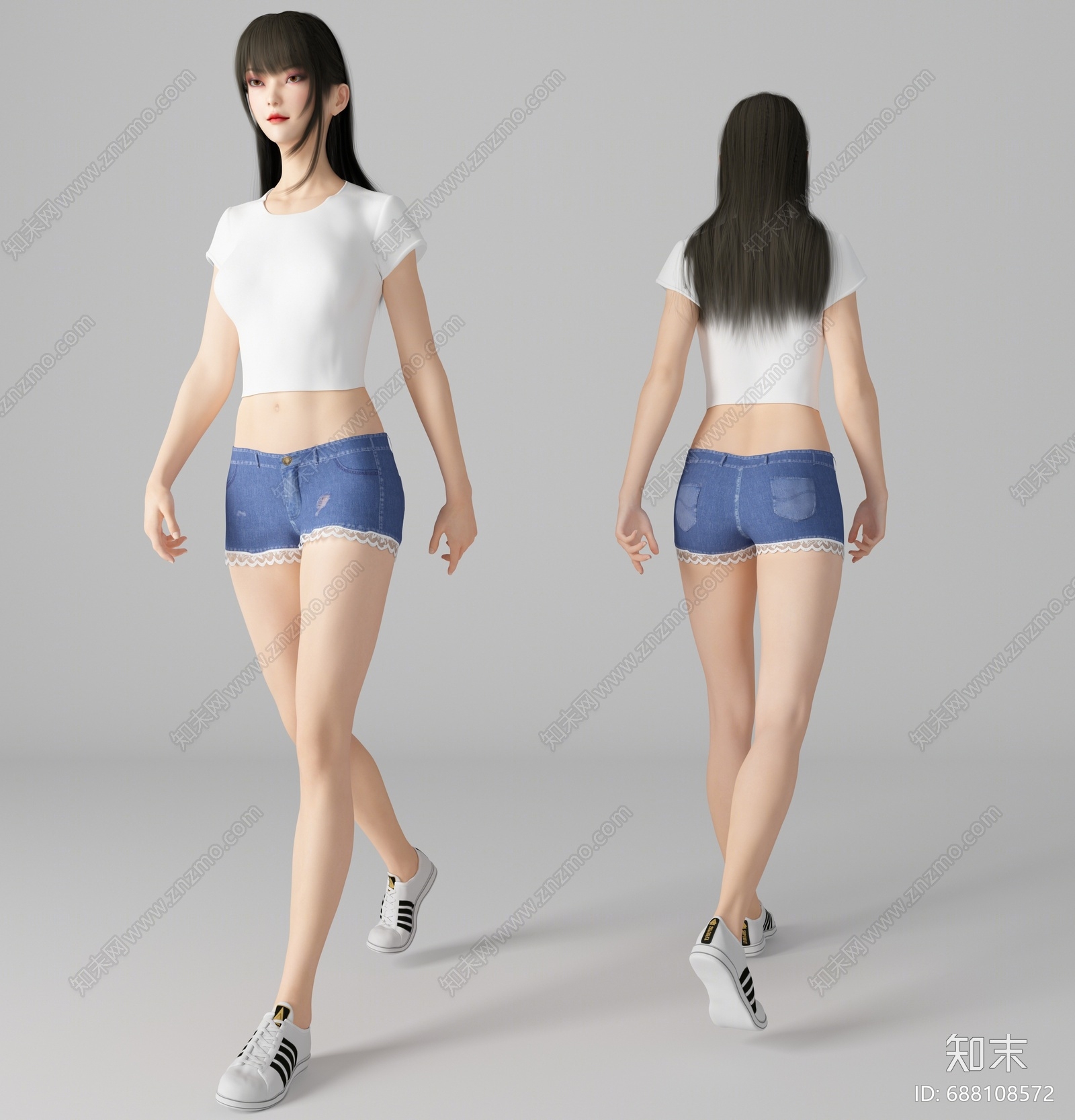 现代女人3D模型下载【ID:688108572】