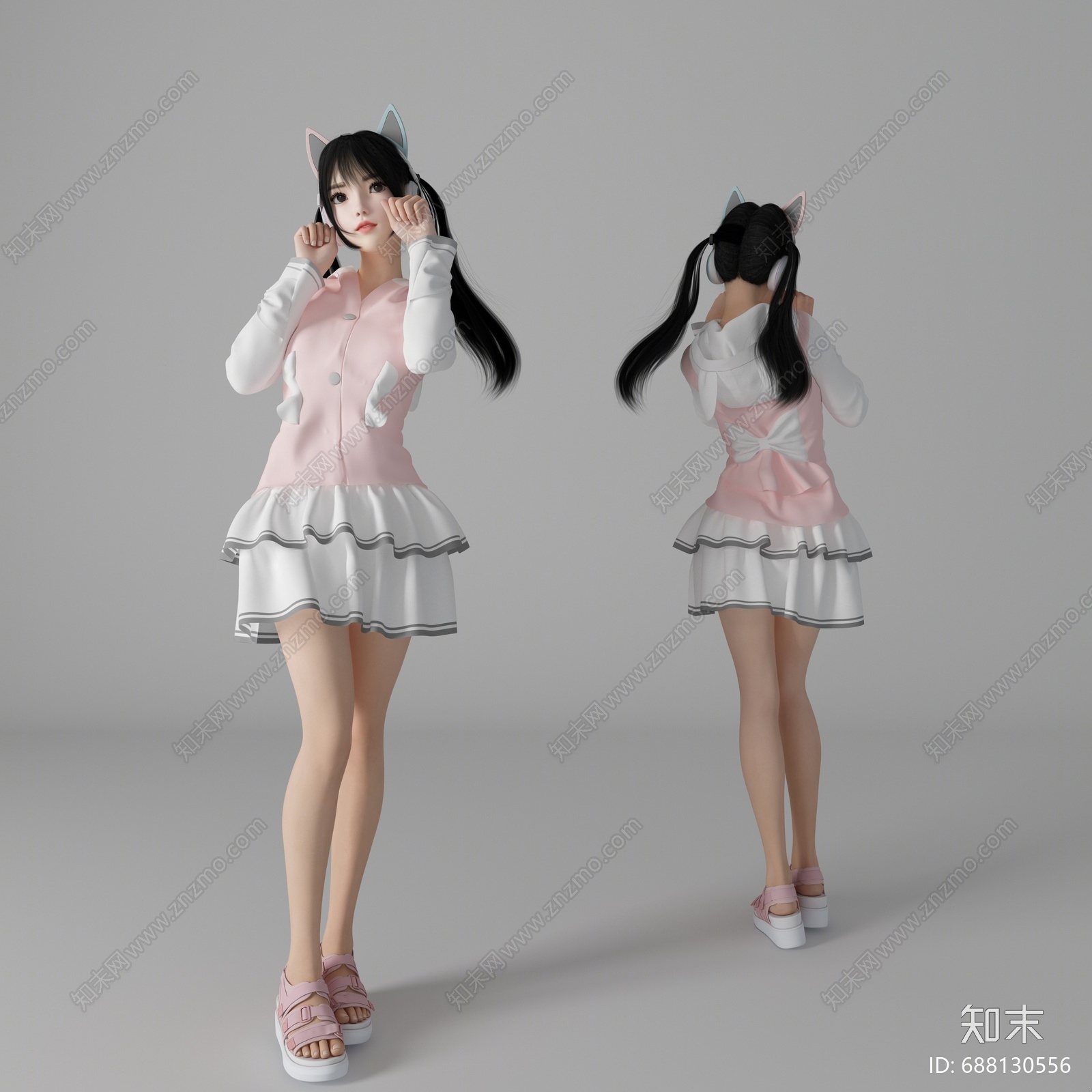 现代女人3D模型下载【ID:688130556】