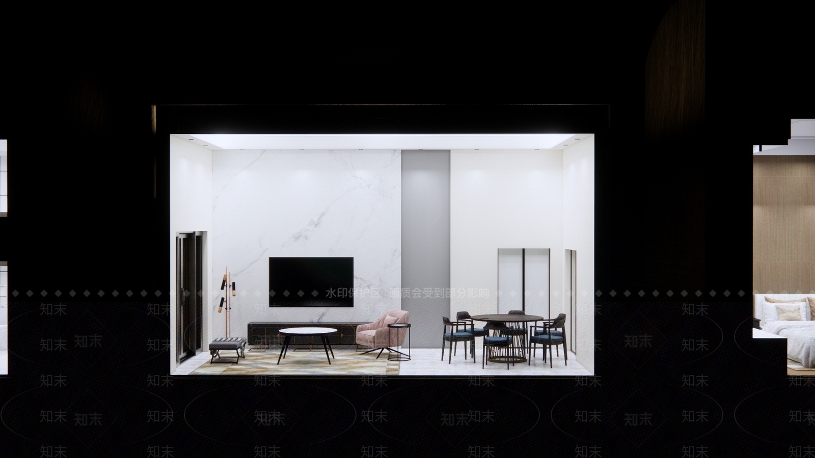 现代展柜SU模型下载【ID:288140863】