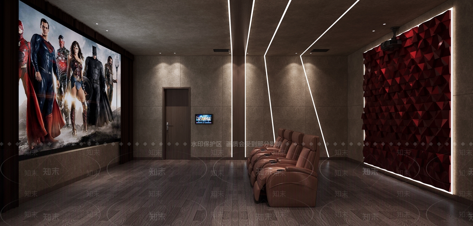 现代家居影音室3D模型下载【ID:888140984】