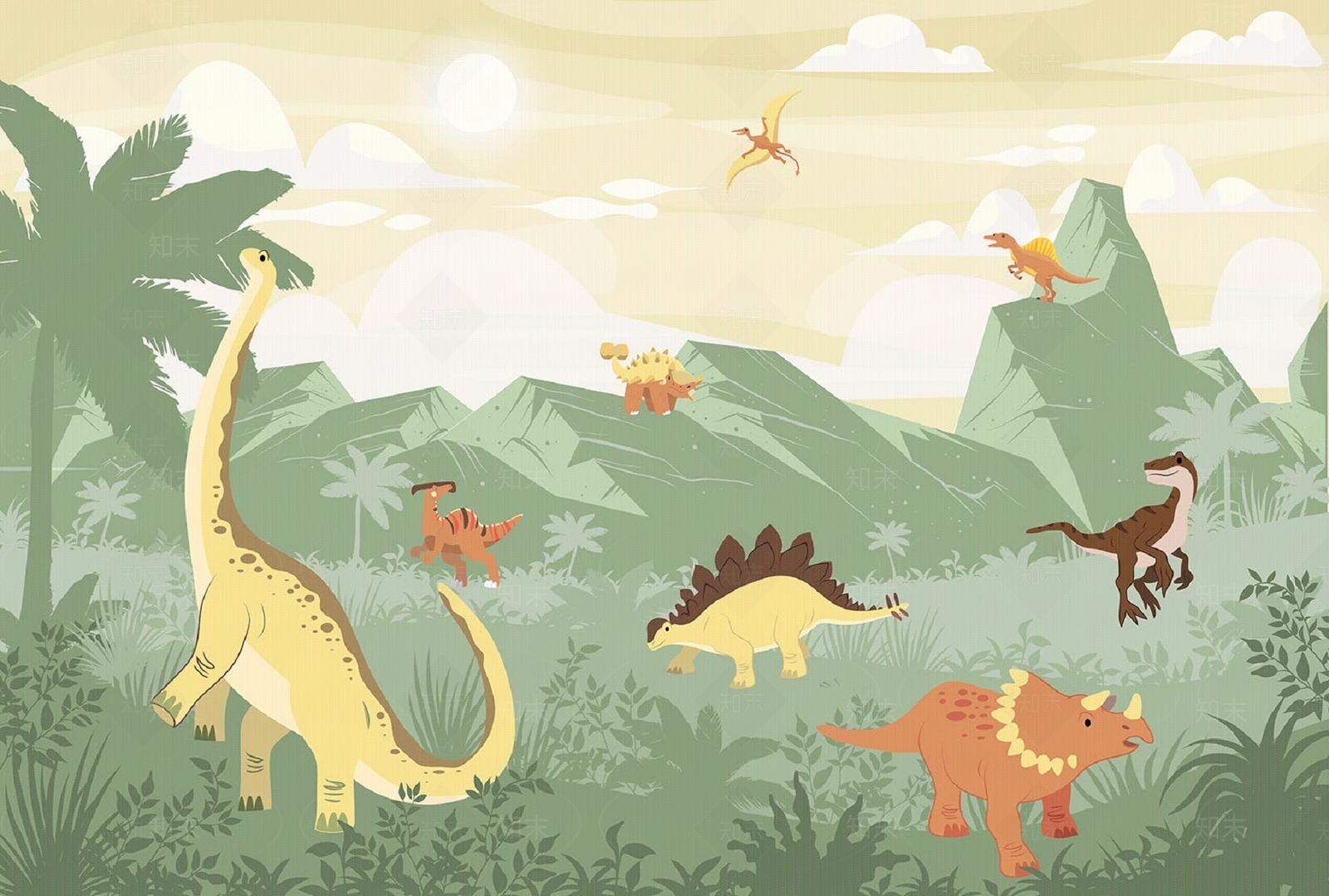 儿童壁纸贴图下载【ID:988145252】