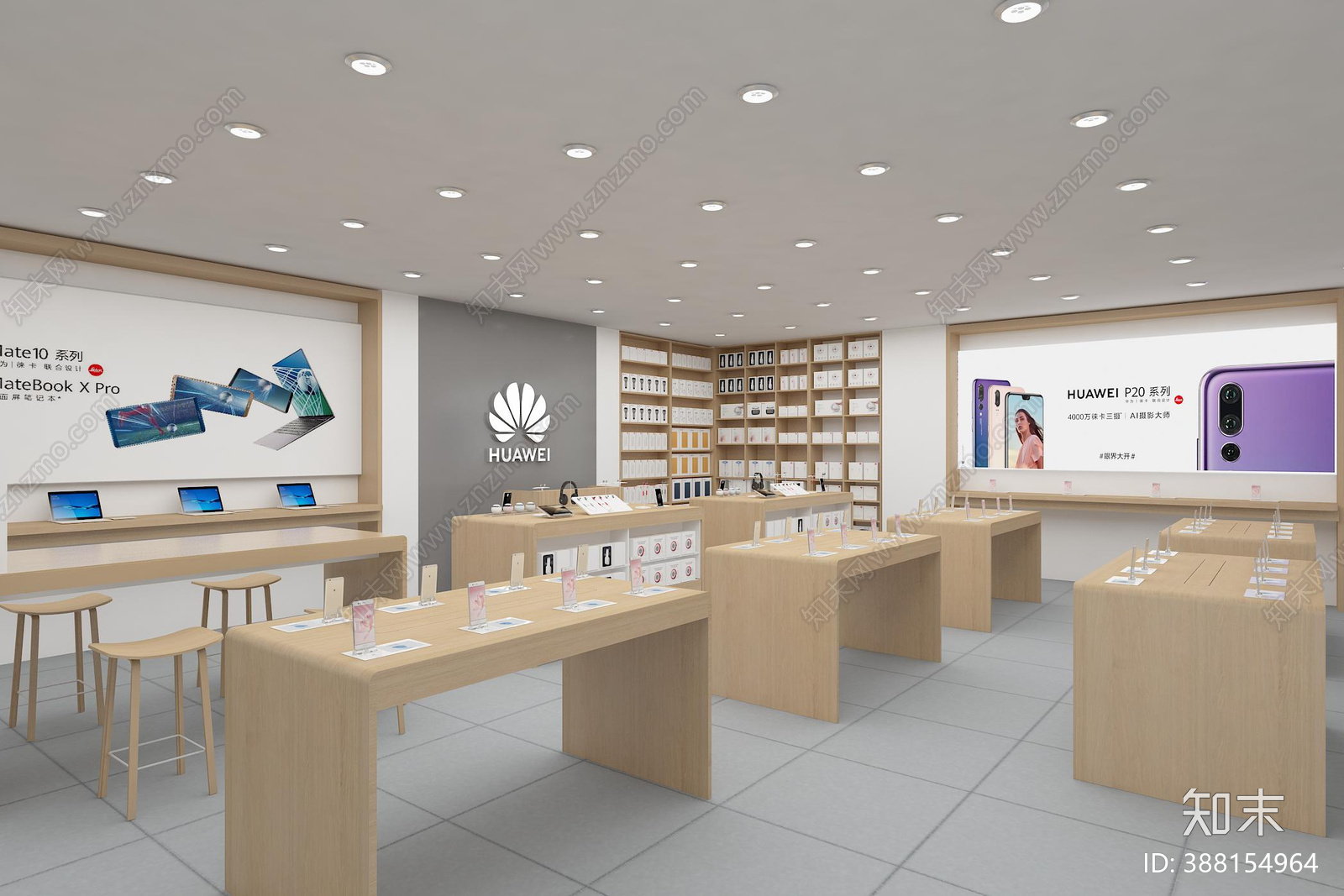 手机专卖店cad施工图下载【ID:388154964】