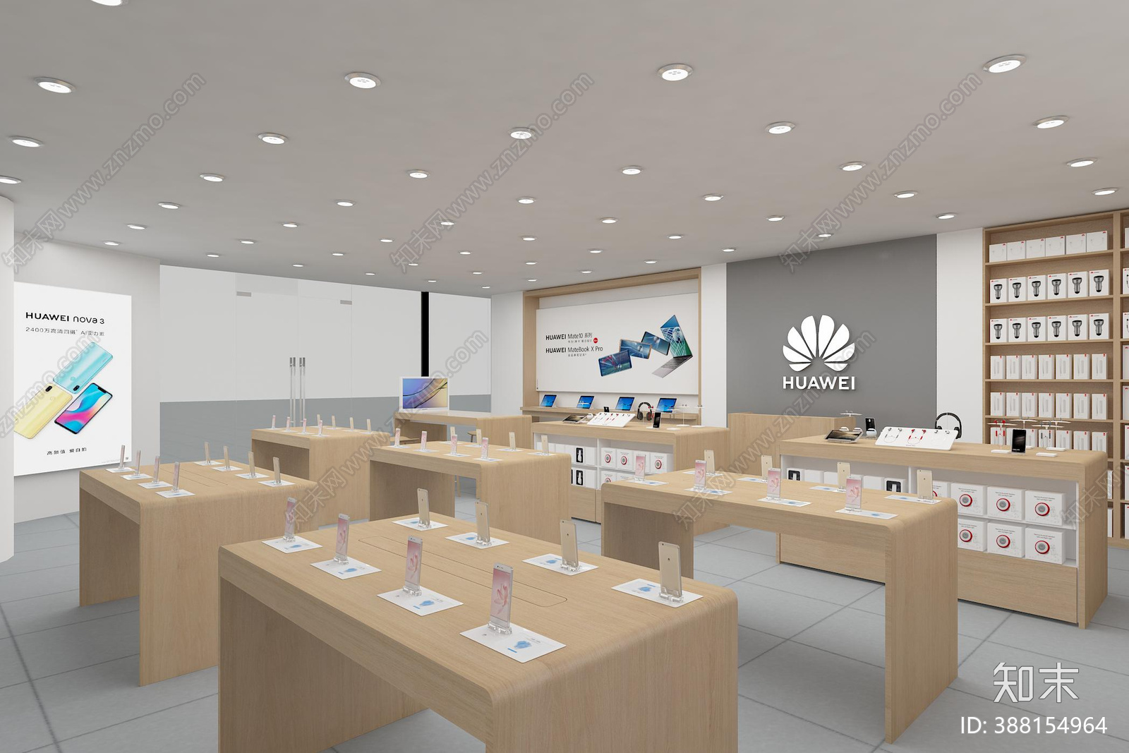 手机专卖店cad施工图下载【ID:388154964】