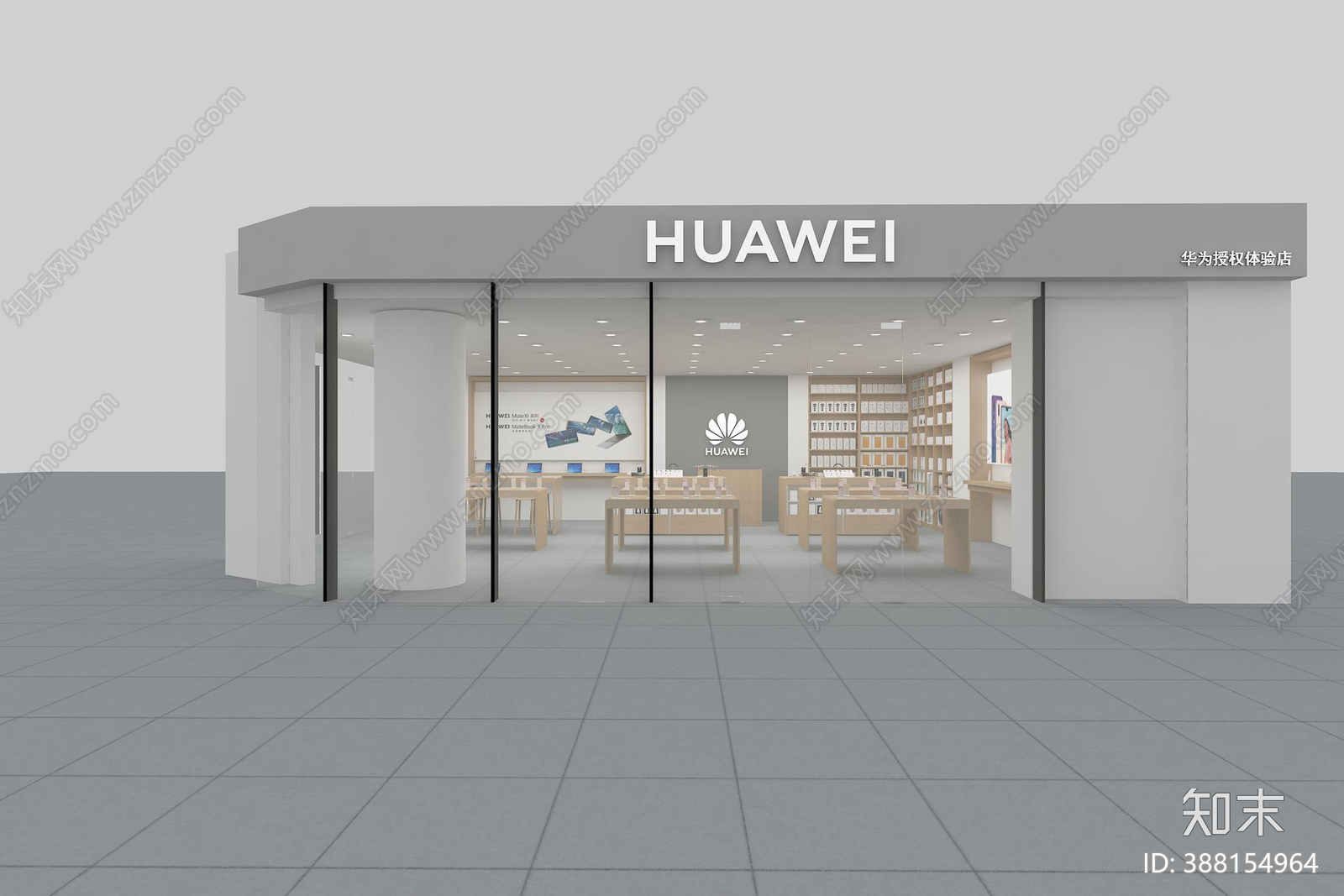 手机专卖店cad施工图下载【ID:388154964】