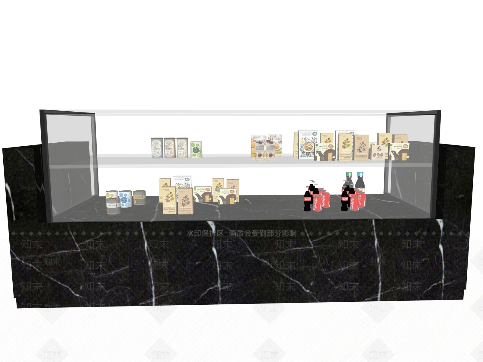 现代展柜SU模型下载【ID:388162370】