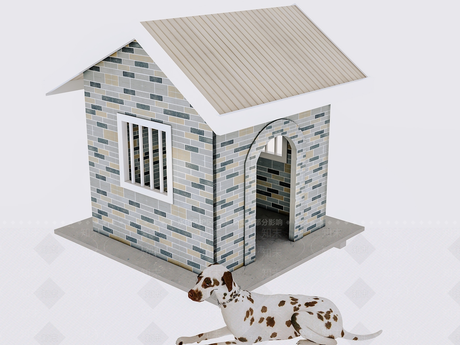 现代宠物屋3D模型下载【ID:288168070】