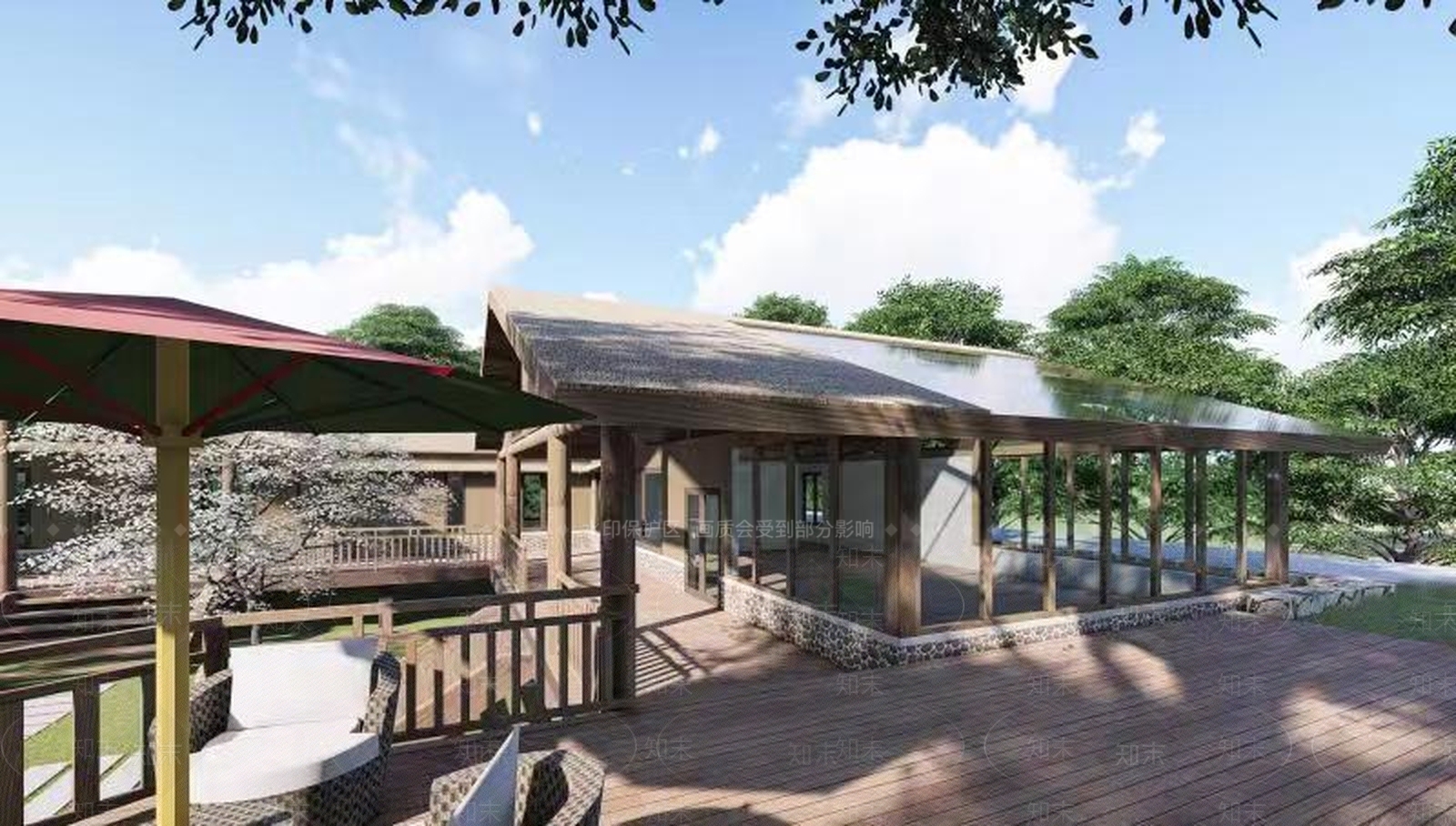 东南亚民宿住宅SU模型下载【ID:988196384】