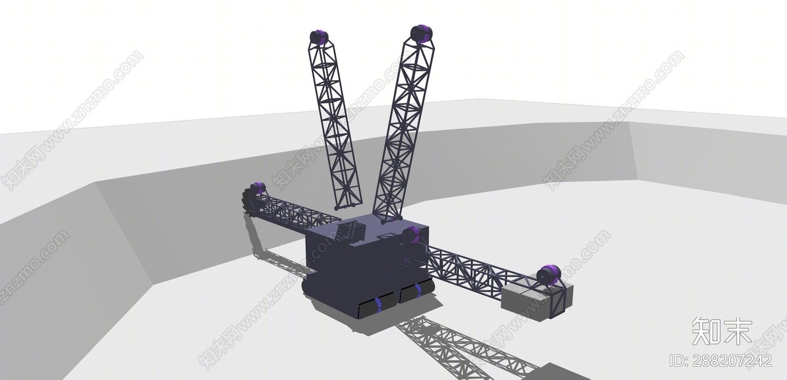 现代工程车SU模型下载【ID:288207242】