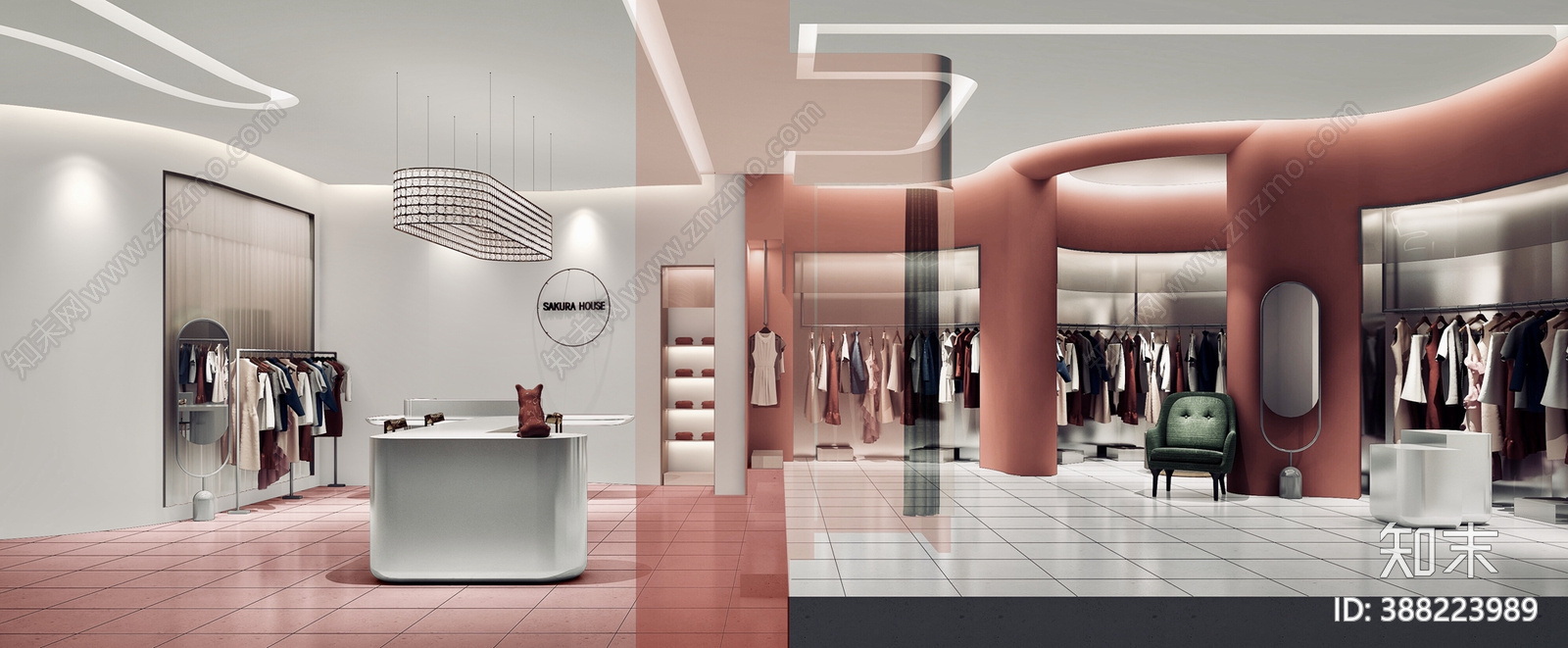 女装店cad施工图下载【ID:388223989】
