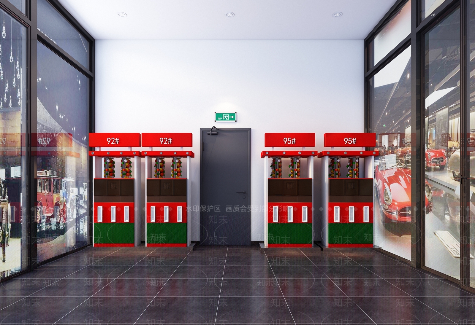 现代加油站超市3D模型下载【ID:588231385】