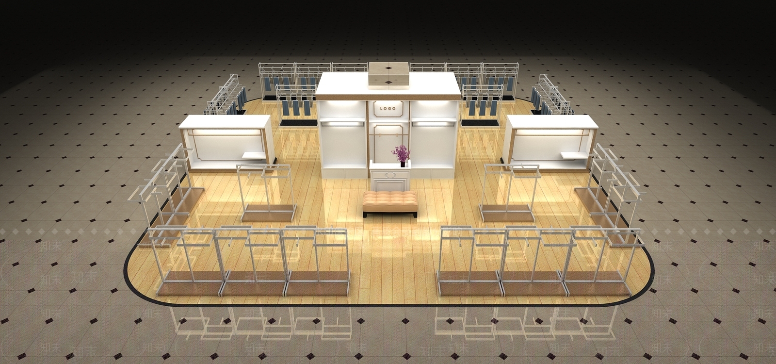 现代商场展区3D模型下载【ID:1105523311】