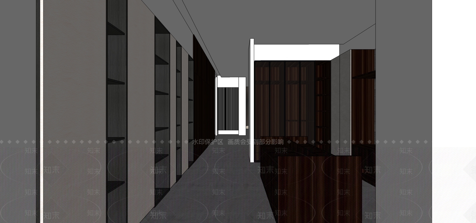 现代商场展区SU模型下载【ID:188284043】