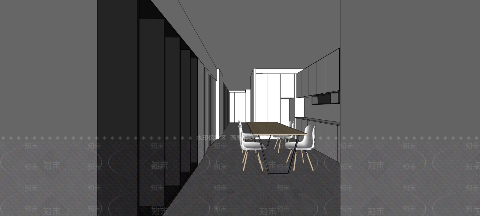现代商场展区SU模型下载【ID:188291064】