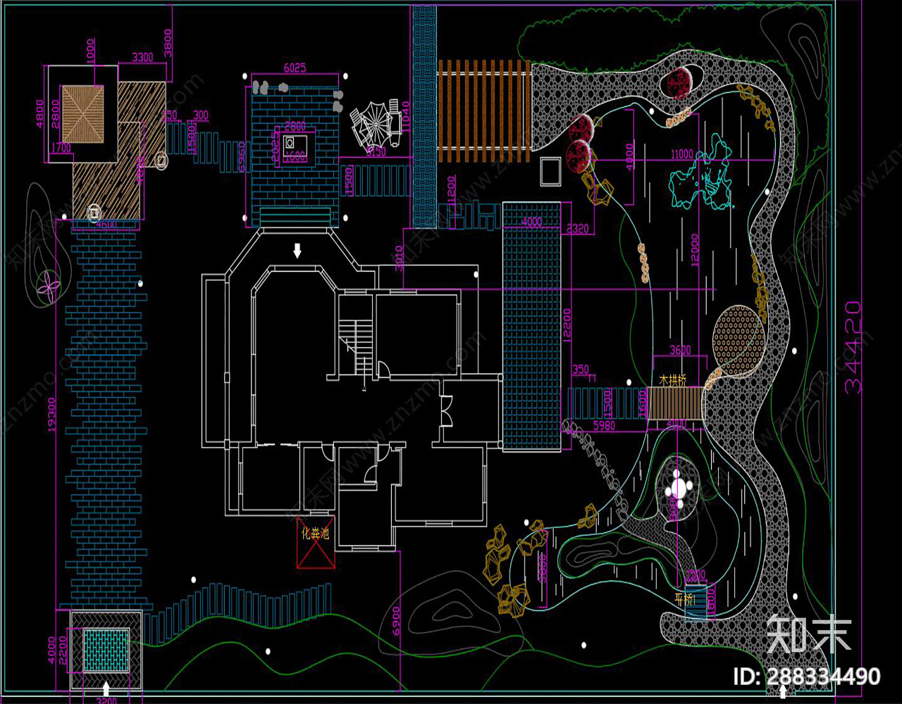 景观工程cad施工图下载【ID:288334490】
