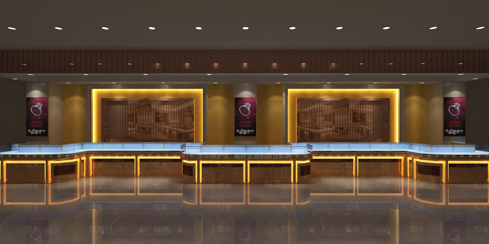 现代珠宝首饰店3D模型下载【ID:988345171】