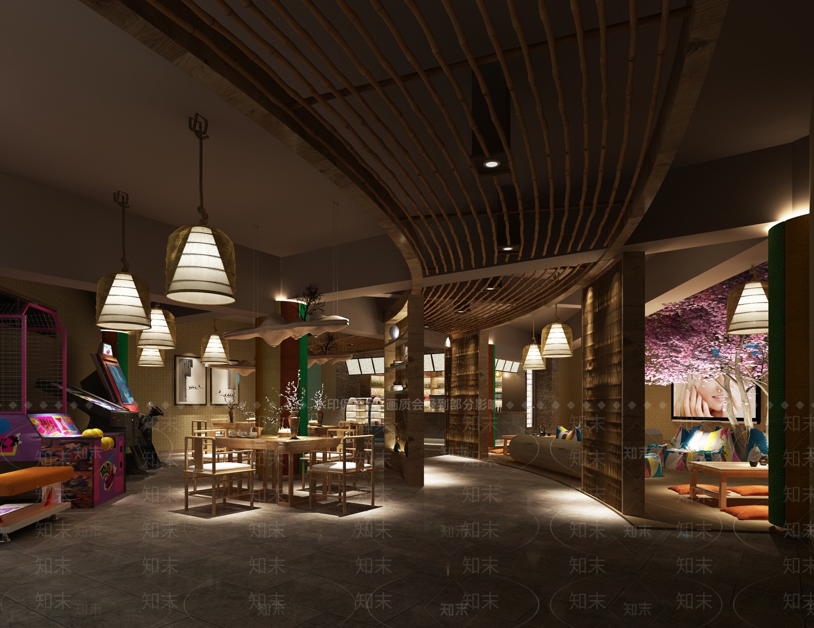 日式足浴会所3D模型下载【ID:788346115】