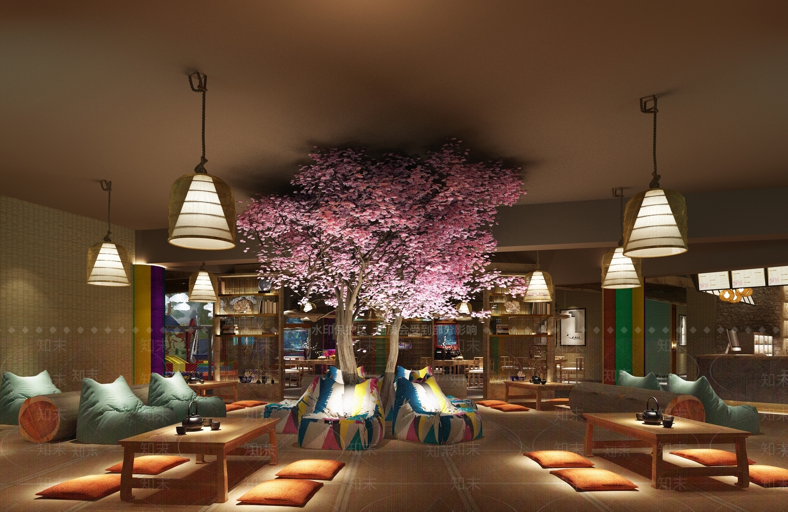 日式足浴会所3D模型下载【ID:788346115】