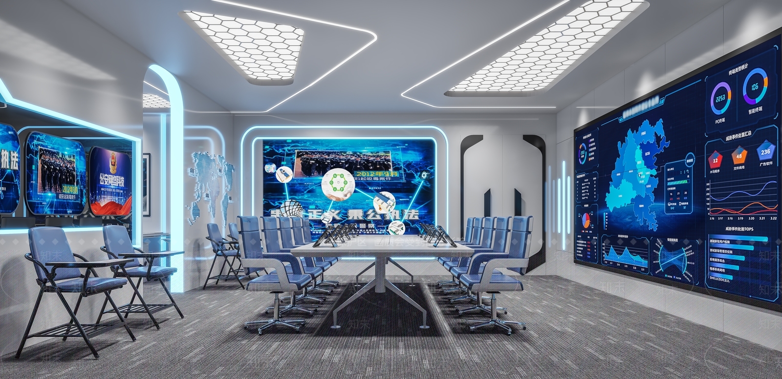 现代科技公安局3D模型下载【ID:788347855】