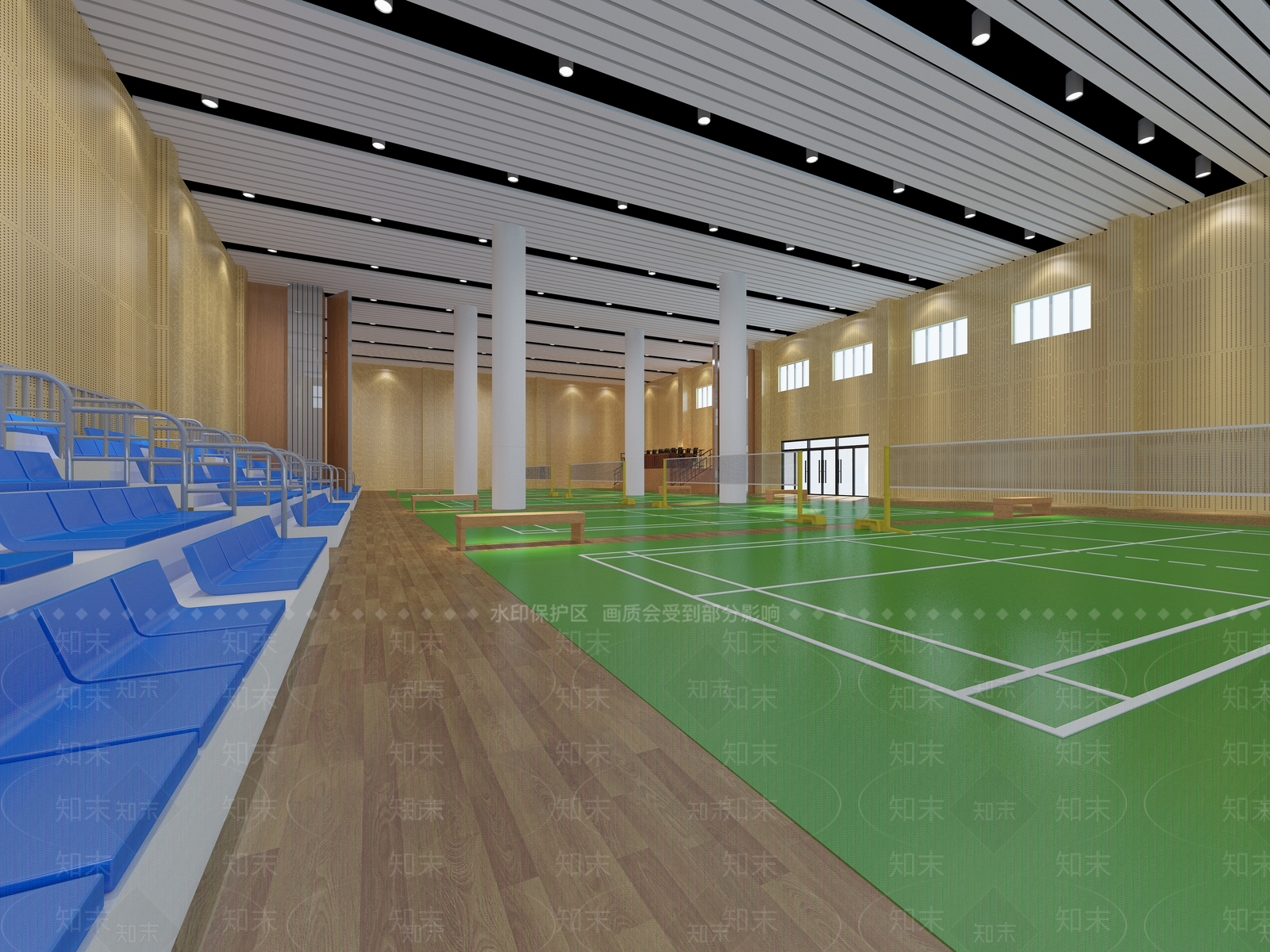 现代体育场所3D模型下载【ID:388350862】