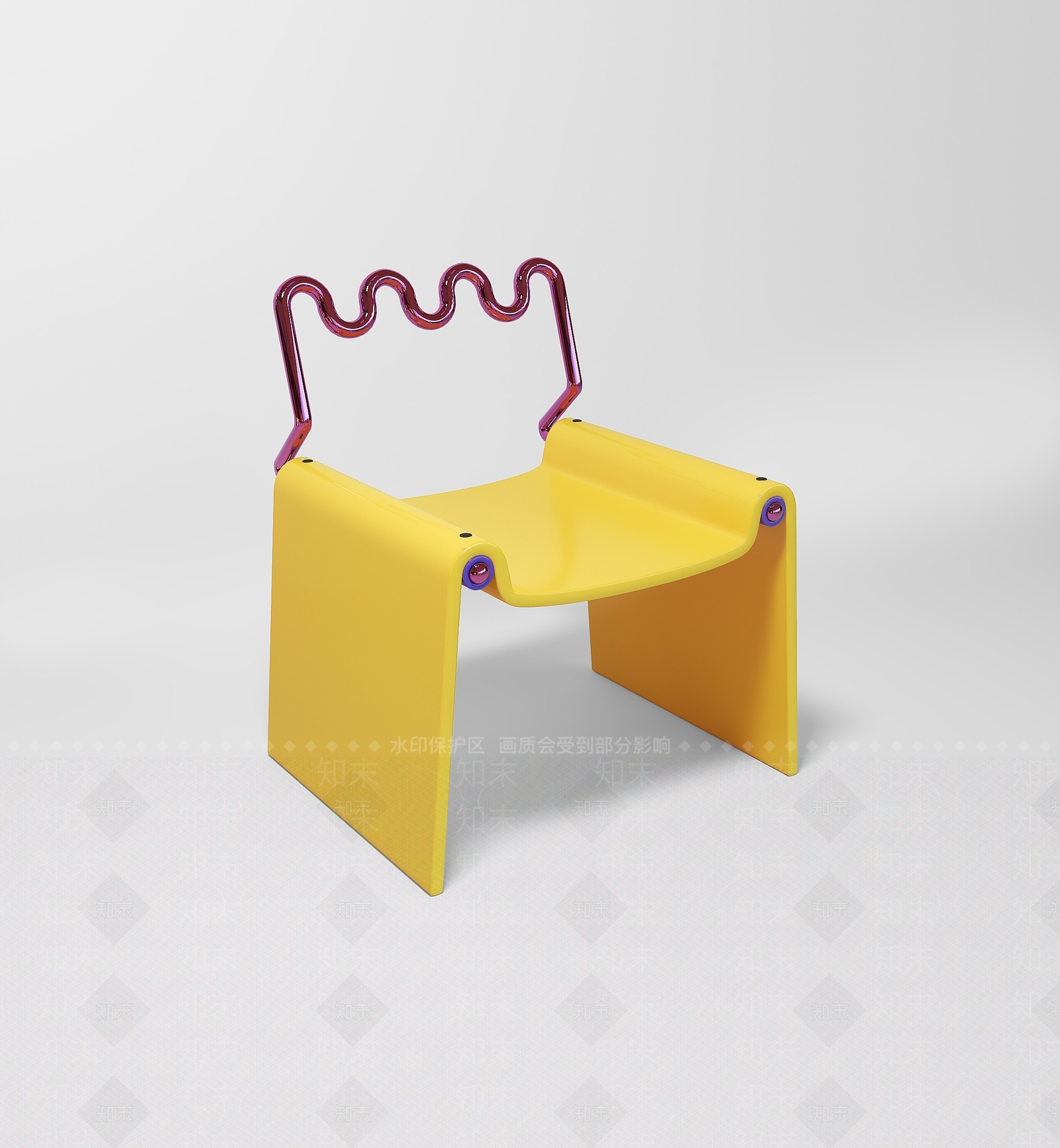 【3D悬赏模型】后现代风格休闲椅3D模型下载【ID:988385322】