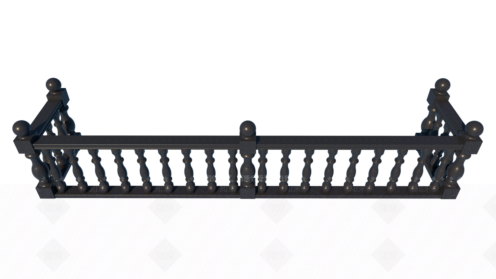 欧式大理石栏杆SU模型下载【ID:488386305】