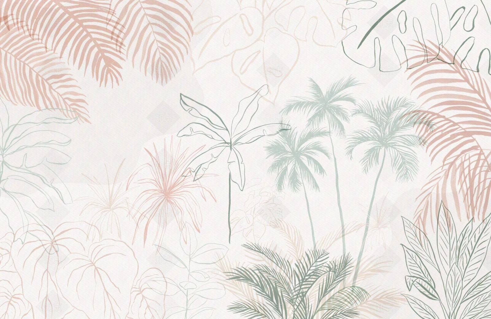 现代布艺壁纸贴图下载【ID:988390578】