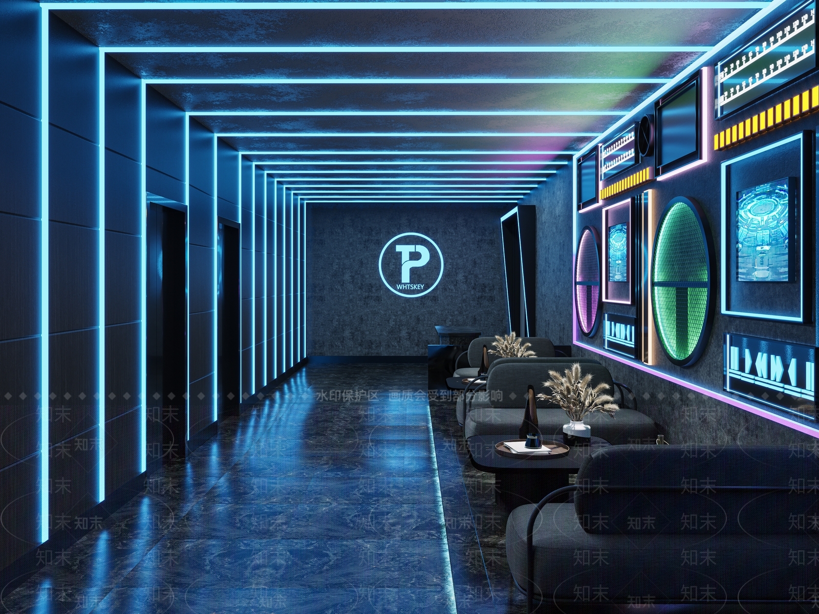 工业风酒吧3D模型下载【ID:488391404】
