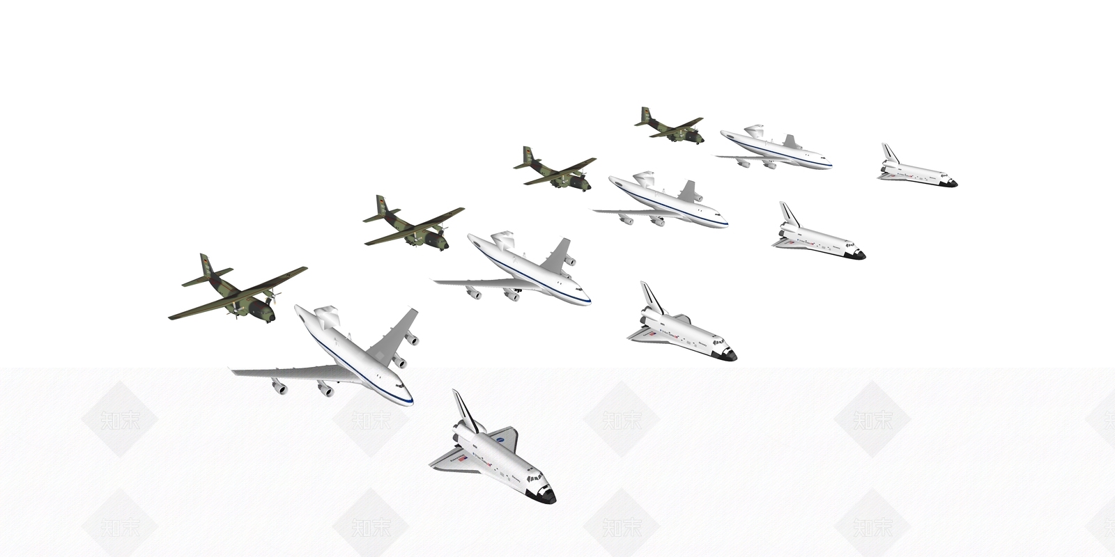 现代航空SU模型下载【ID:888417553】