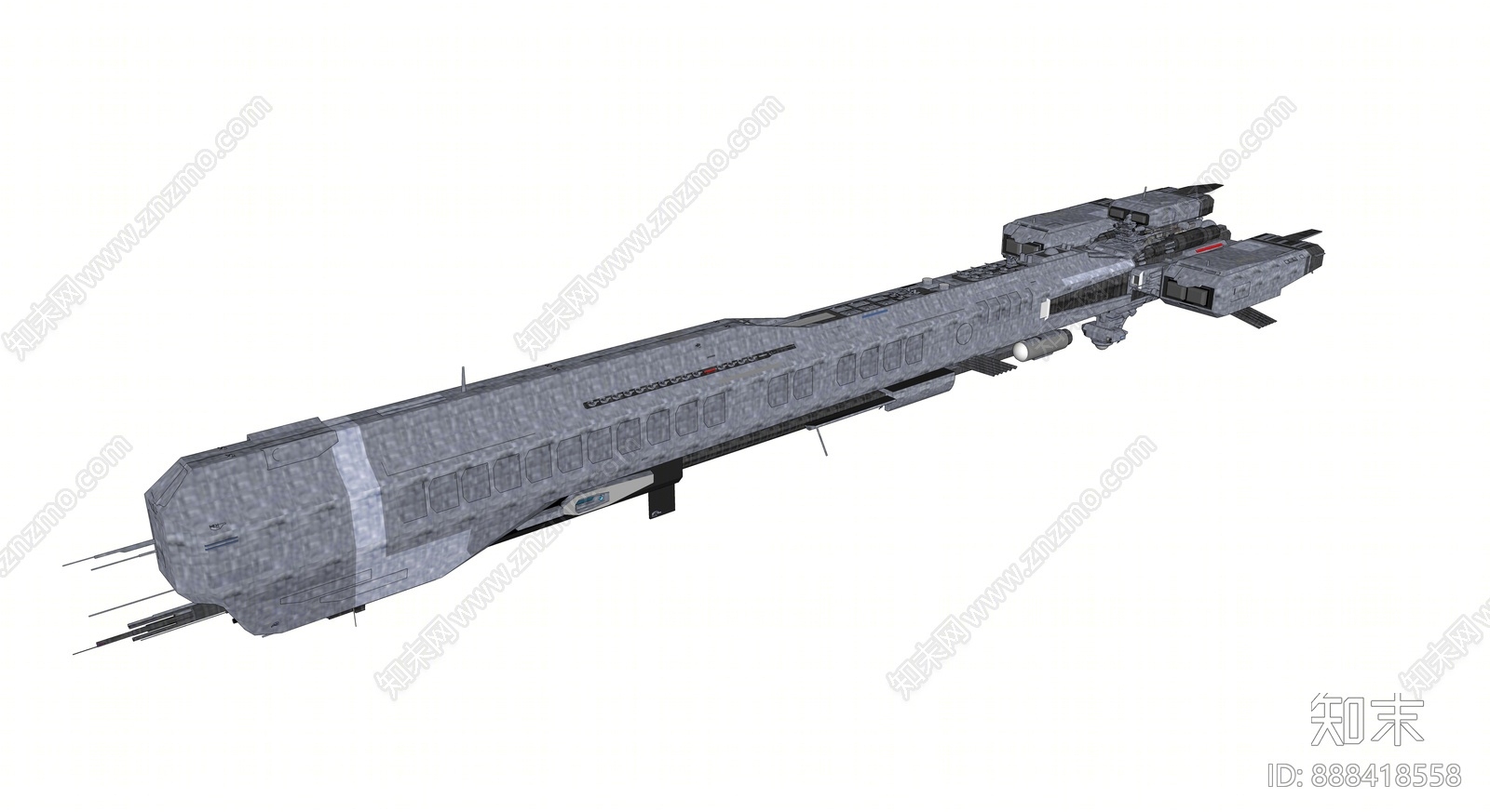 现代军舰SU模型下载【ID:888418558】