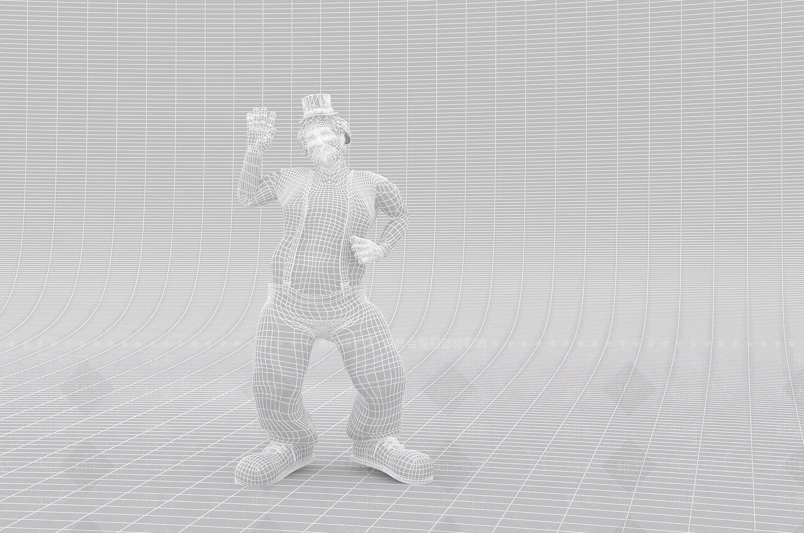 男人小丑3D模型下载【ID:688419485】