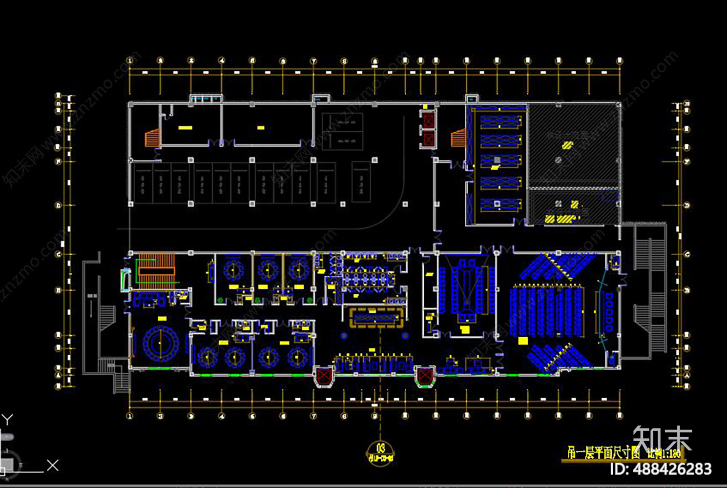 会议室cad施工图下载【ID:488426283】