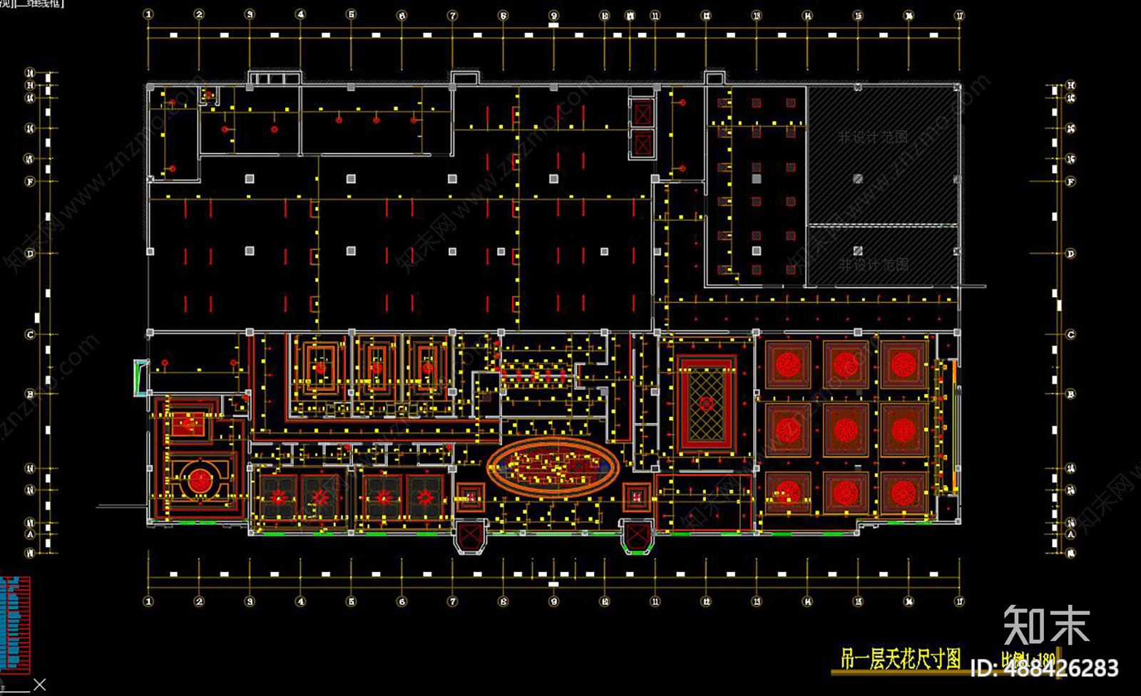 会议室cad施工图下载【ID:488426283】