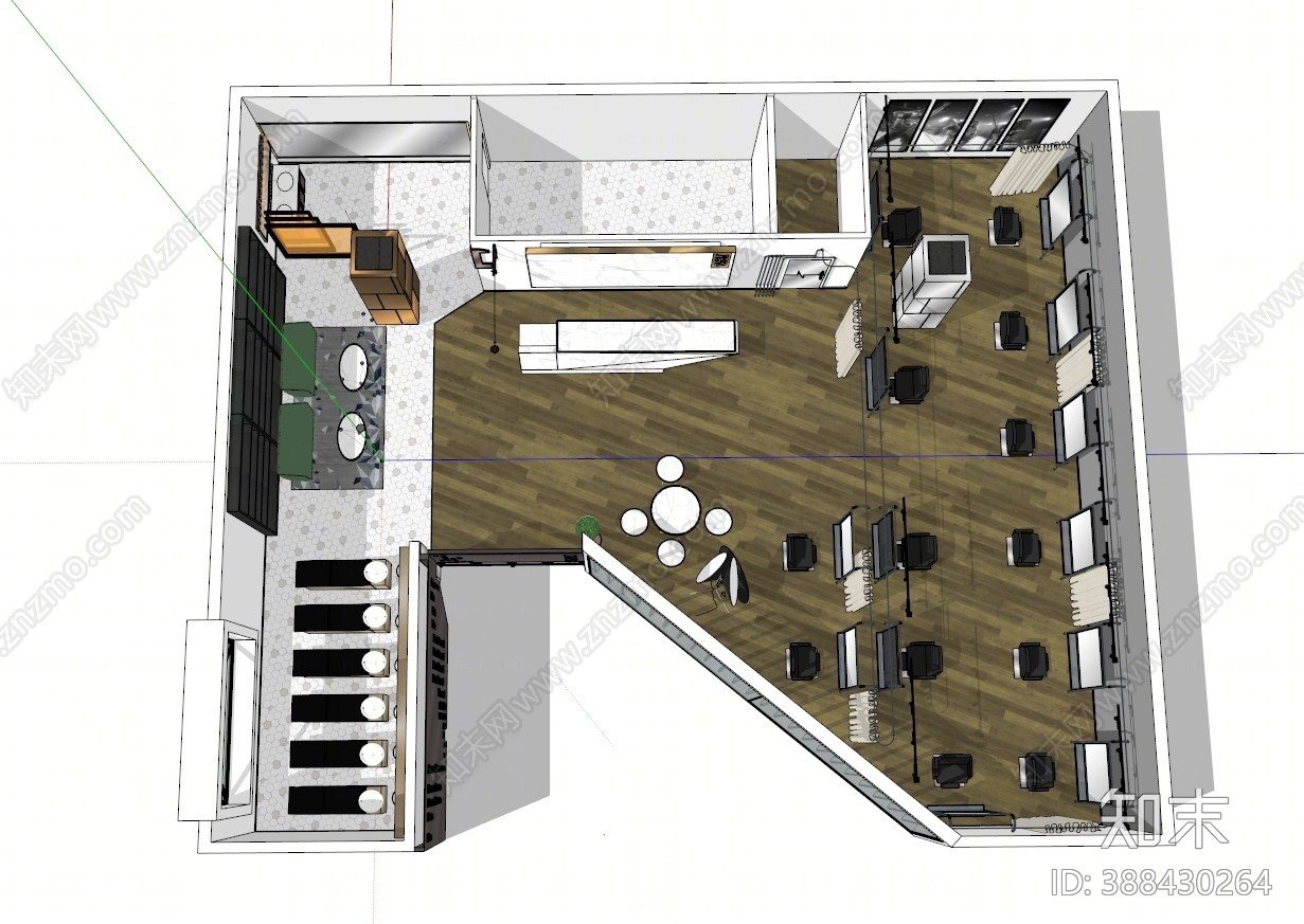 现代理发店SU模型下载【ID:388430264】