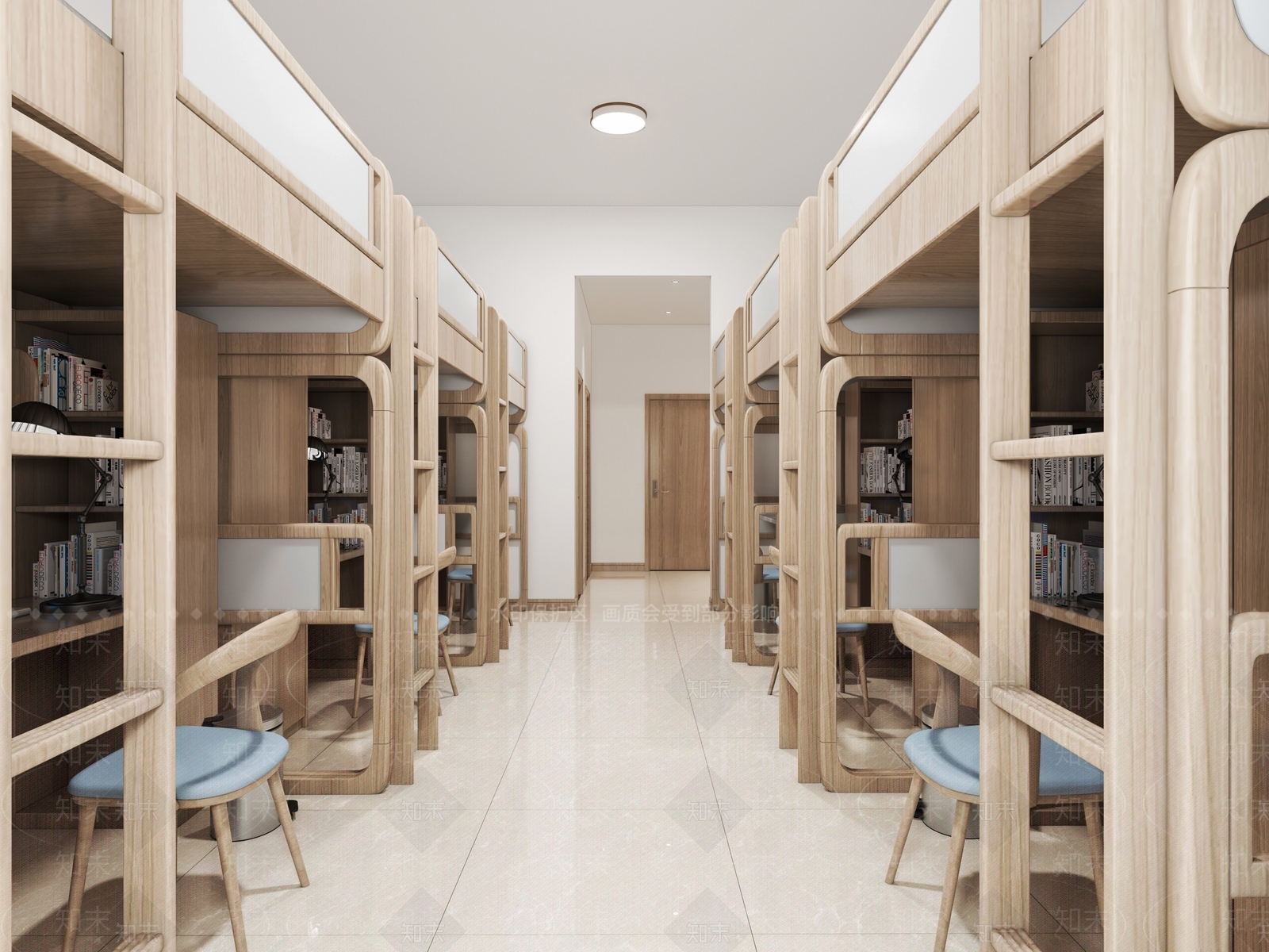 现代学生宿舍3D模型下载【ID:288439688】