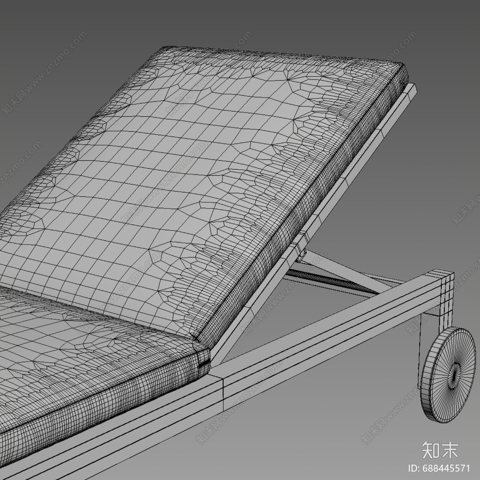 现代躺椅3D模型下载【ID:688445571】