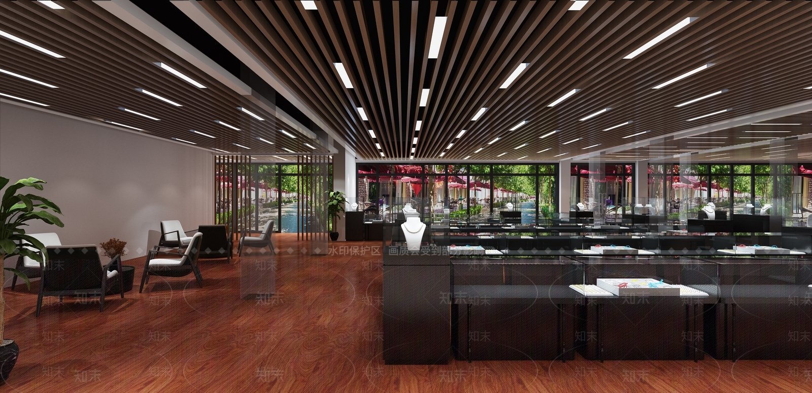 现代珠宝店3D模型下载【ID:588453453】