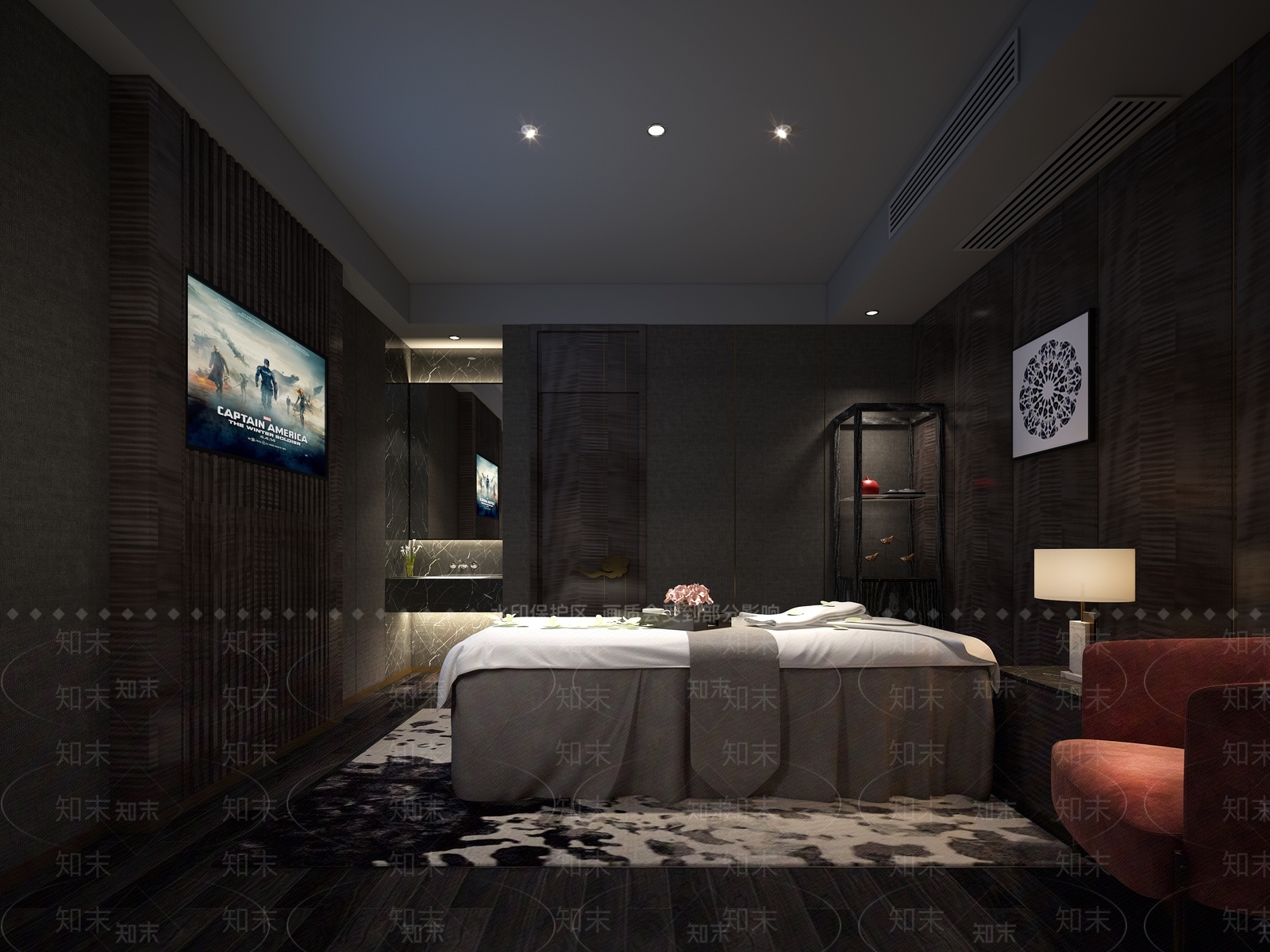 现代足浴会所3D模型下载【ID:788457102】