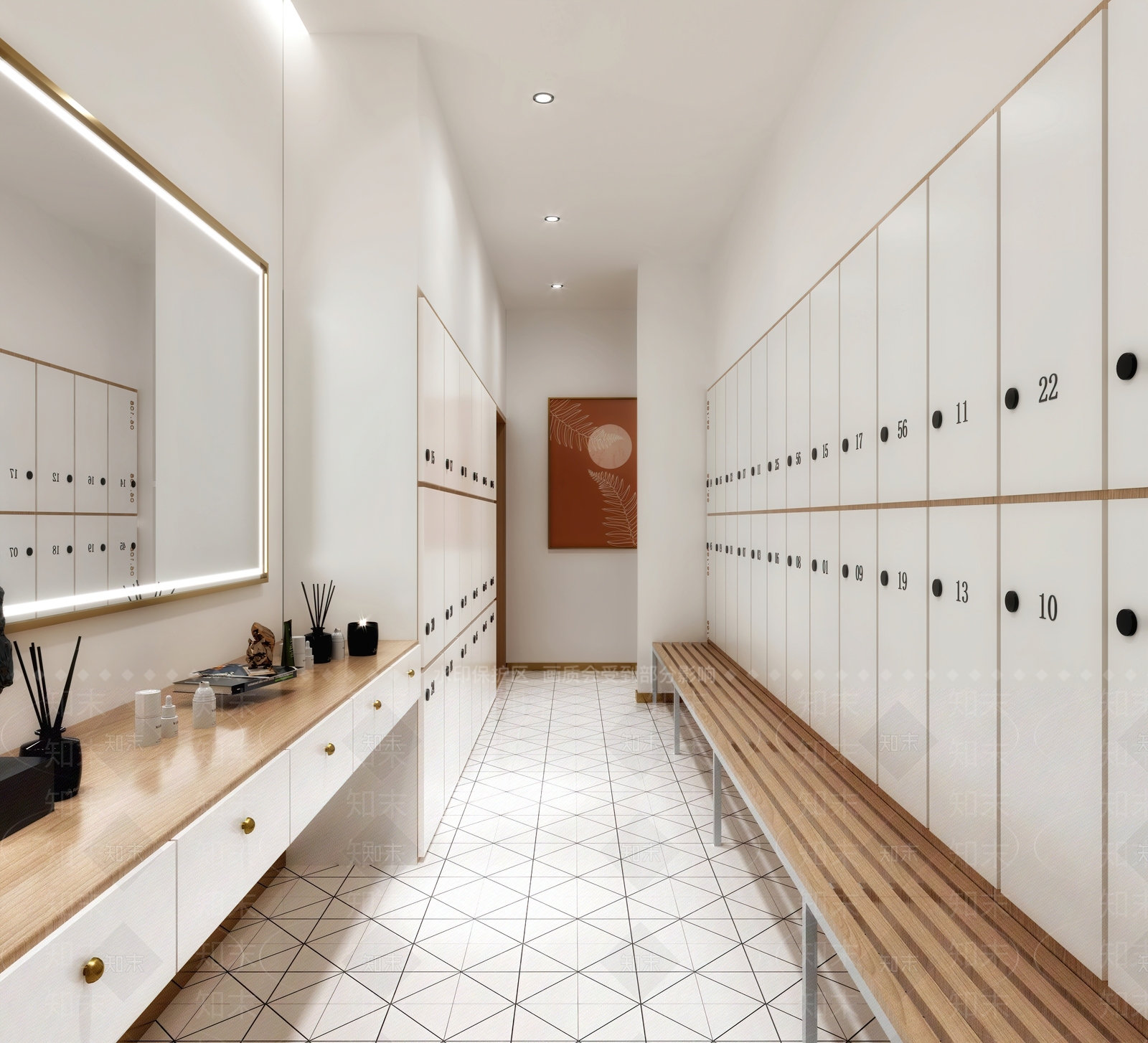 现代试衣间3D模型下载【ID:988467535】