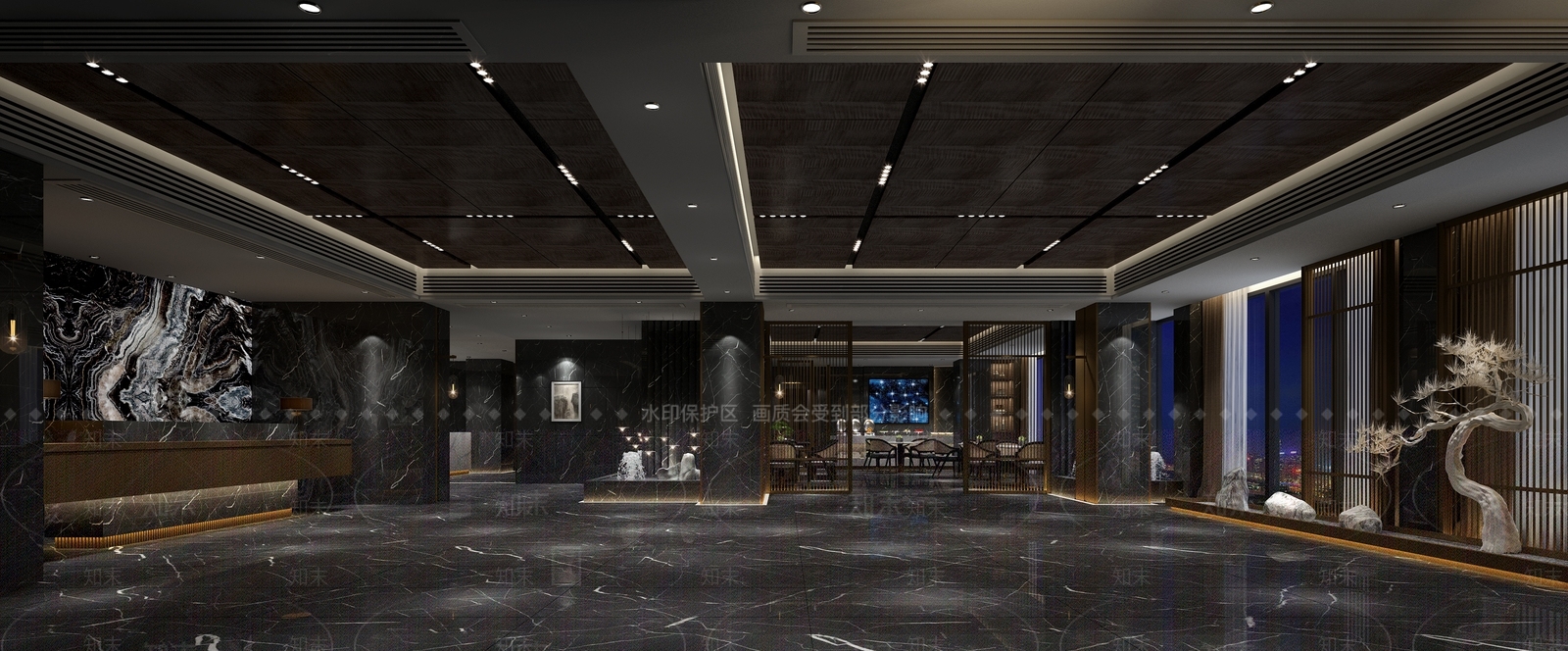 现代足浴会所3D模型下载【ID:788480199】
