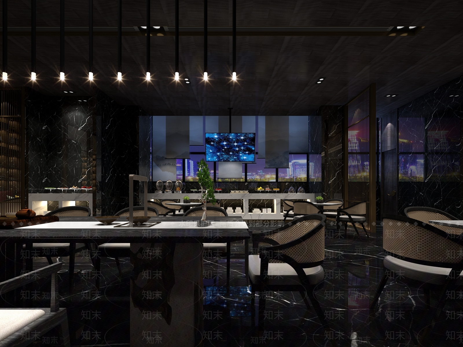 现代足浴会所3D模型下载【ID:788481158】