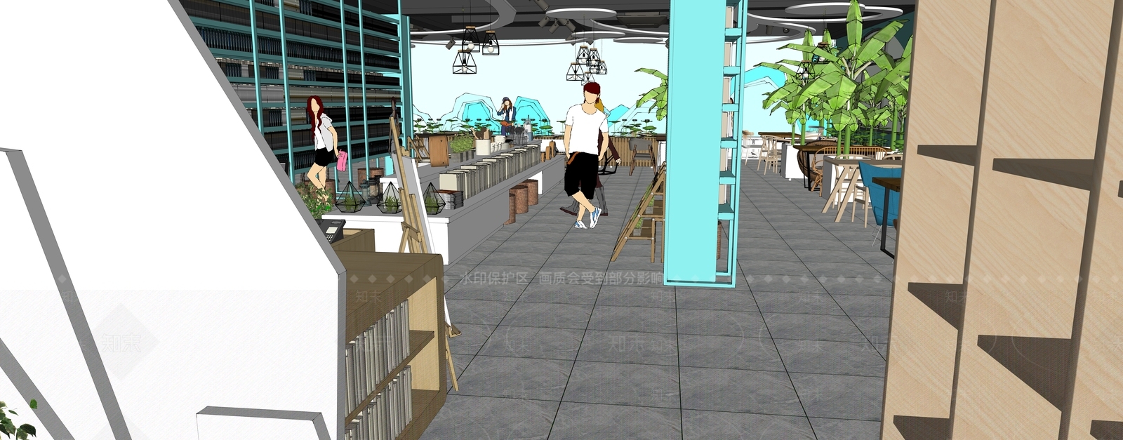 现代展厅SU模型下载【ID:288489999】