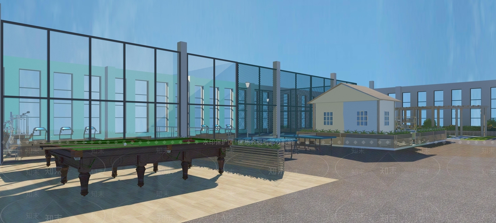 现代活动中心3D模型下载【ID:588491029】