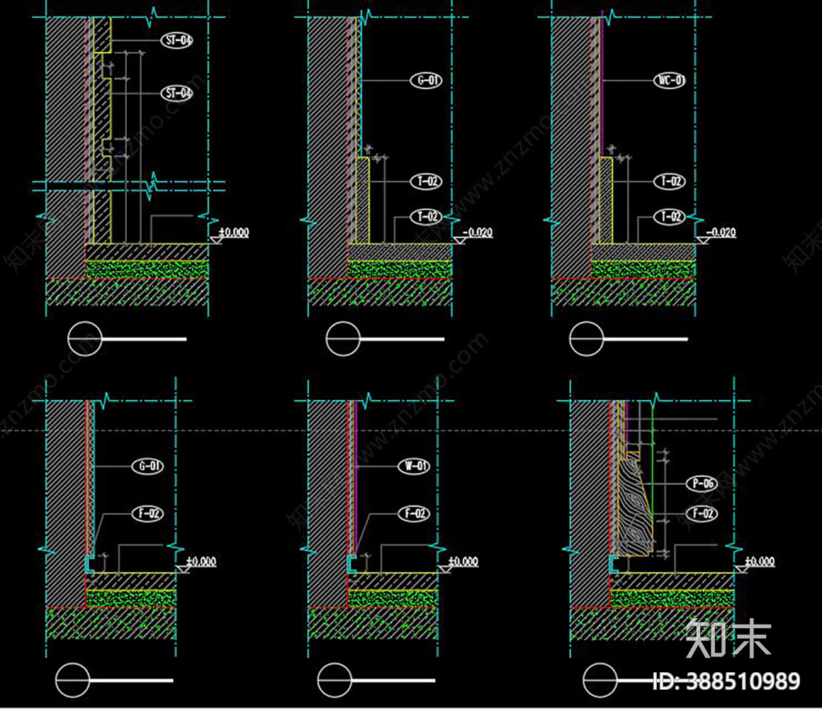 红酒专卖店cad施工图下载【ID:388510989】