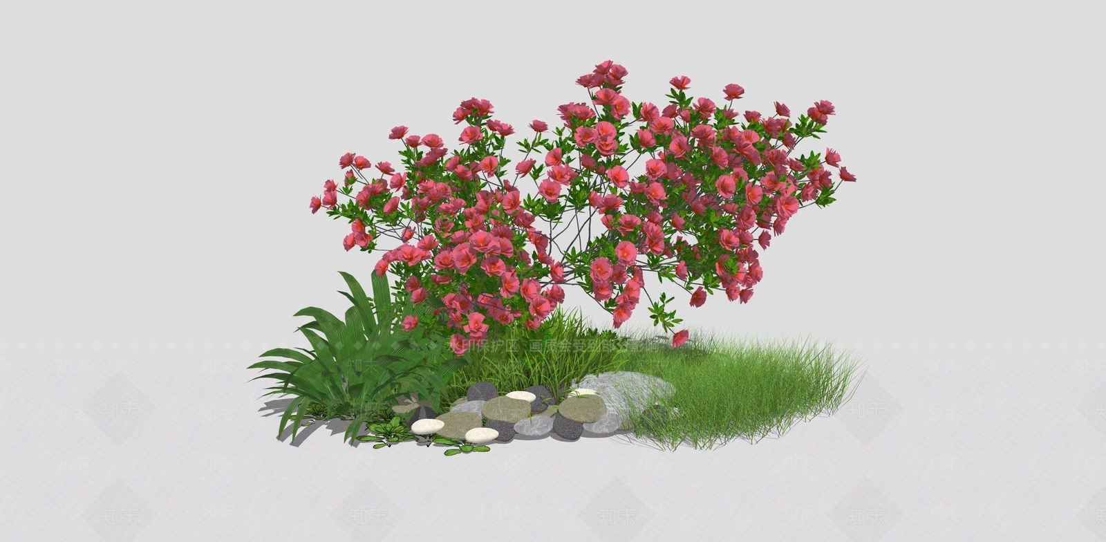 现代蔷薇花SU模型下载【ID:188513509】