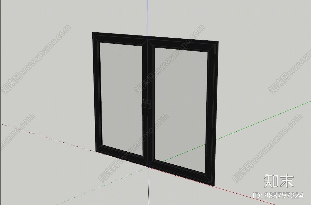 现代窗户SU模型下载【ID:988797224】