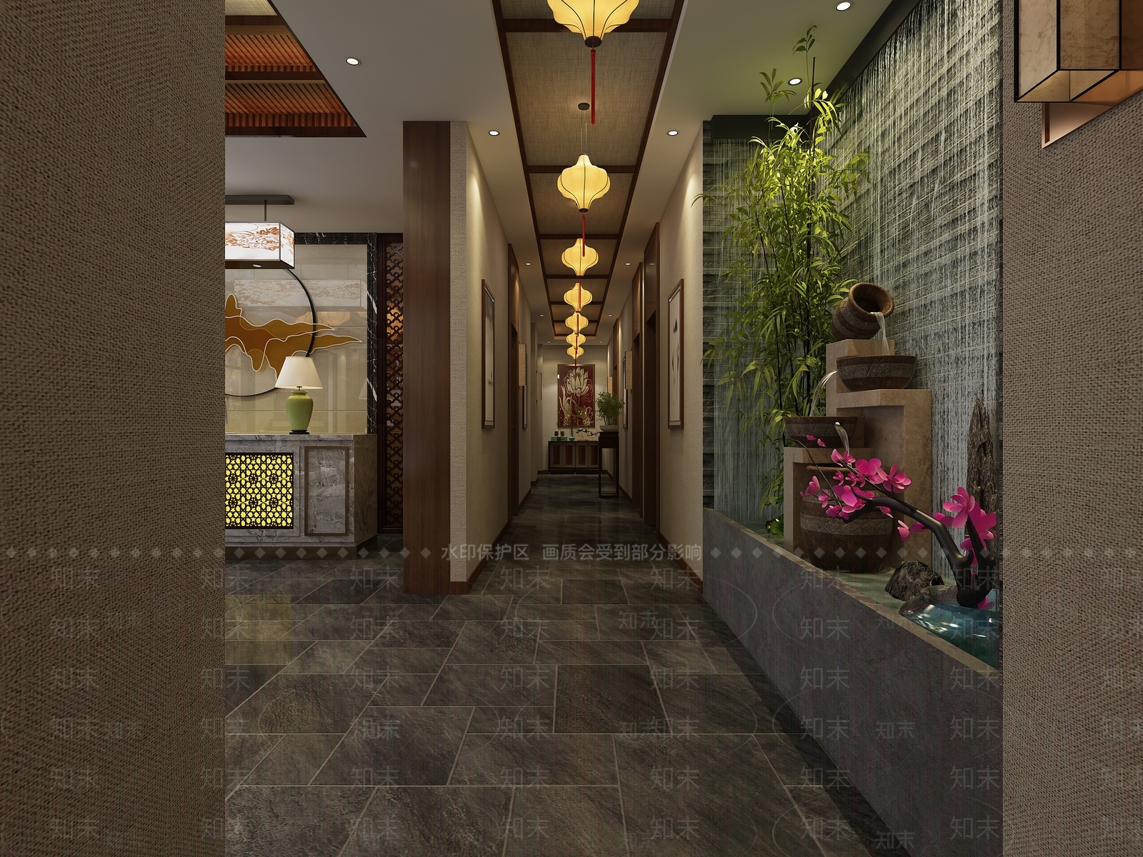中式足浴会所3D模型下载【ID:788553198】